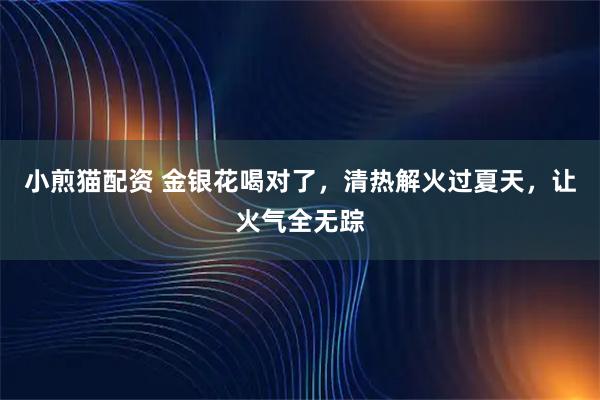 小煎猫配资 金银花喝对了，清热解火过夏天，让火气全无踪